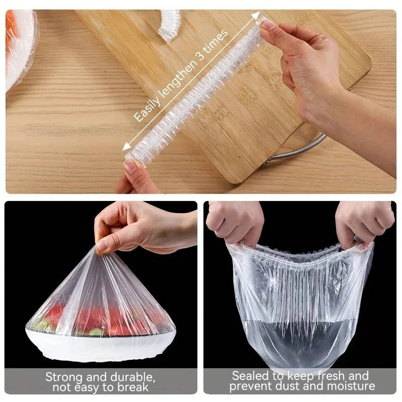 Reusable Food Wrap Storage Covers Bags for Bowl Elastic Plate Silicone Lid Cover Kitchen Fruit Plastic Fresh-Keeping Seal