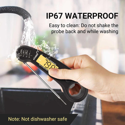 Instant Read Digital Meat Thermometer (Black)